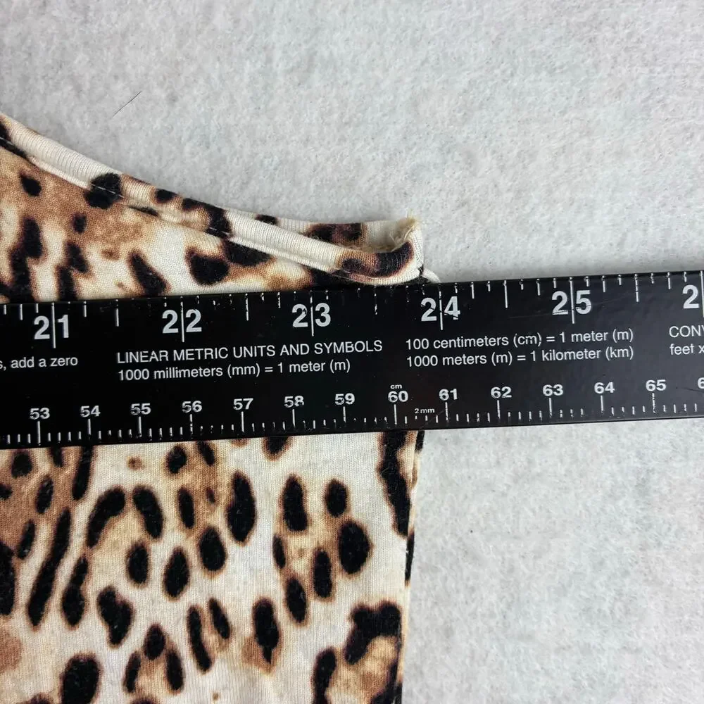Chicos Sleeveless Top Women’s XL Leopard Animal Print Soft Stretch Mature Classy